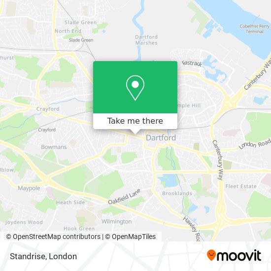 Standrise map