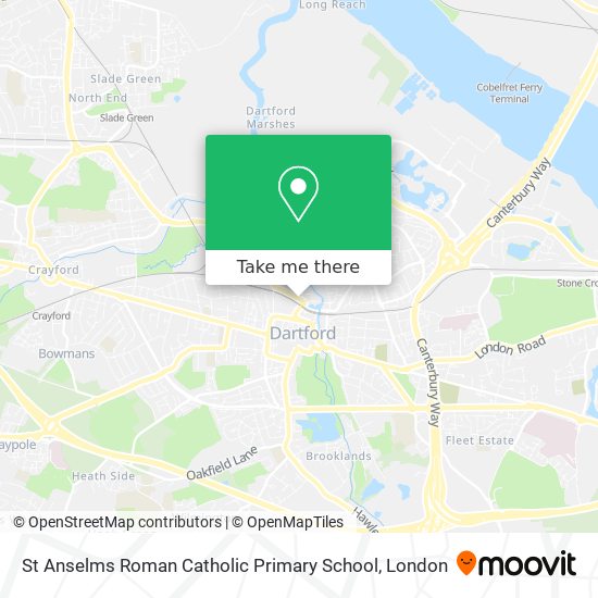 St Anselms Roman Catholic Primary School map