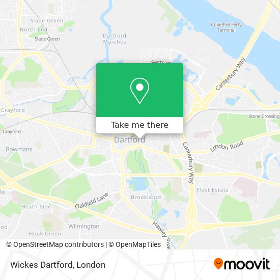 Wickes Dartford map
