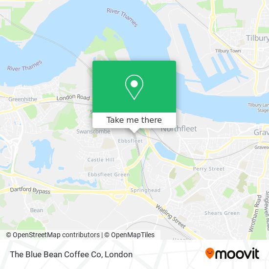 The Blue Bean Coffee Co map