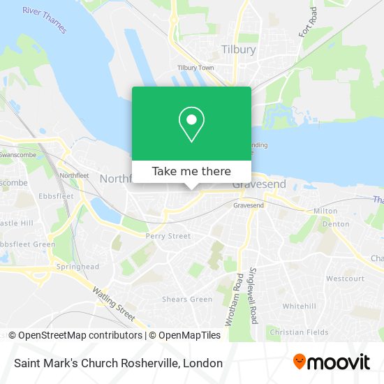Saint Mark's Church Rosherville map