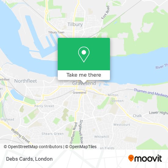 Debs Cards map