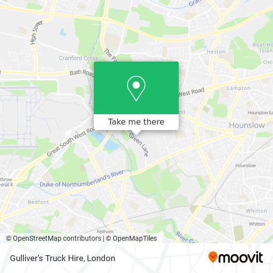 Gulliver's Truck Hire map