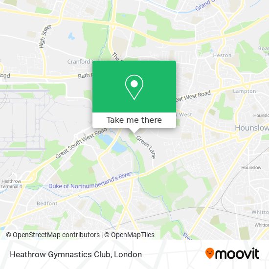 Heathrow Gymnastics Club map