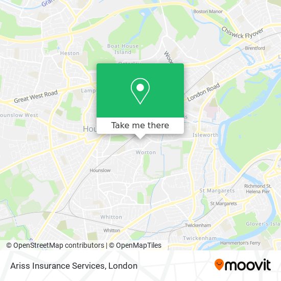 Ariss Insurance Services map