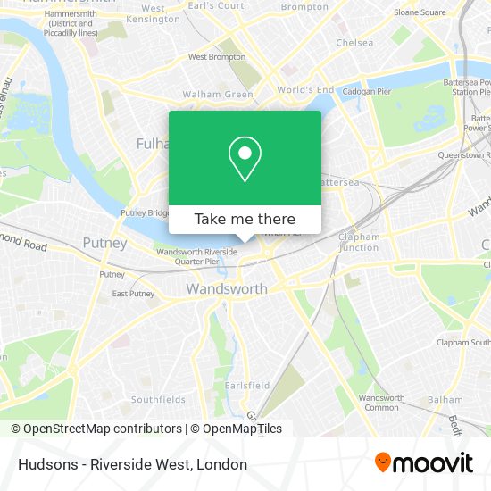 Hudsons - Riverside West map