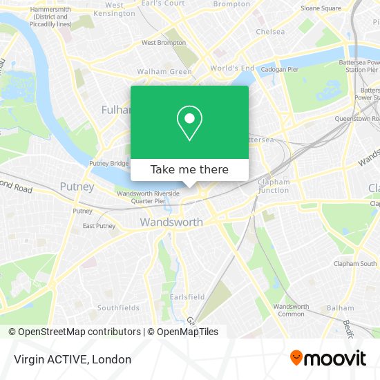 Virgin ACTIVE map