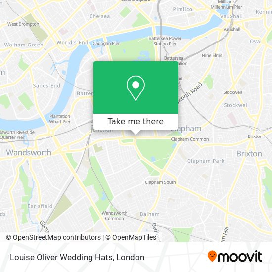 Louise Oliver Wedding Hats map