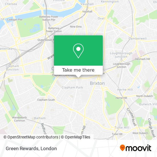 Green Rewards map