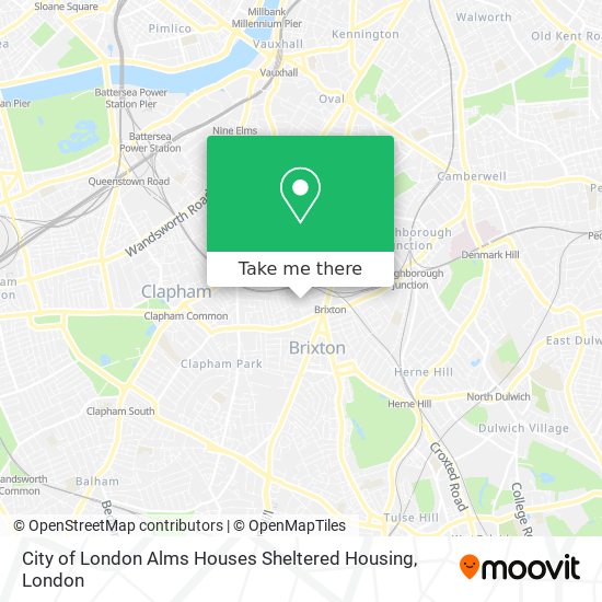 City of London Alms Houses Sheltered Housing map