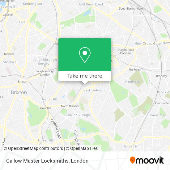 Callow Master Locksmiths map