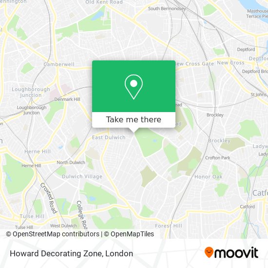 Howard Decorating Zone map