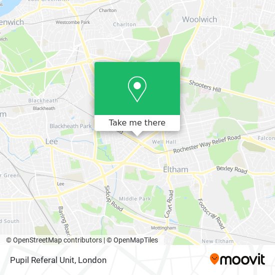 Pupil Referal Unit map