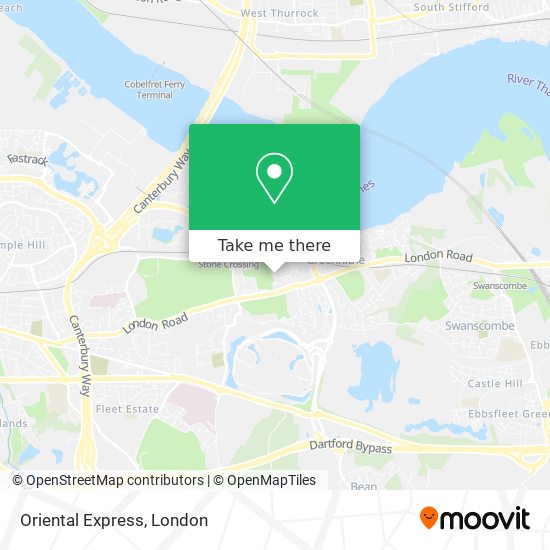 Oriental Express map