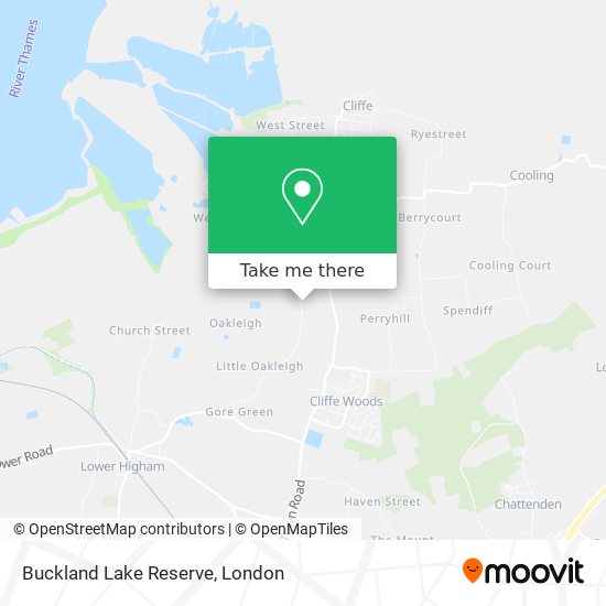 Buckland Lake Reserve map