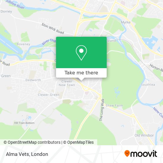 Alma Vets map