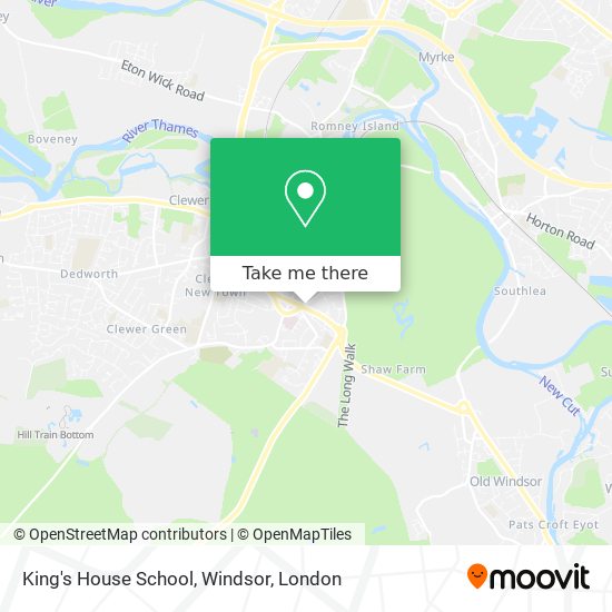 King's House School, Windsor map