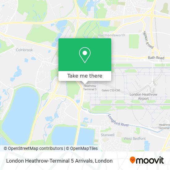 London Heathrow-Terminal 5 Arrivals map