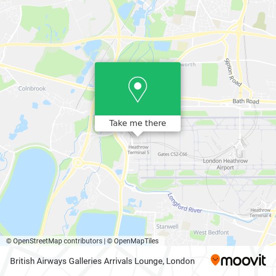 British Airways Galleries Arrivals Lounge map