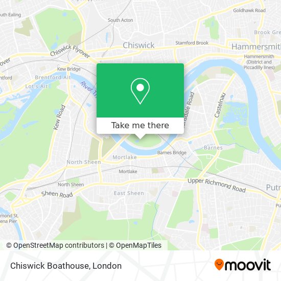 Chiswick Boathouse map