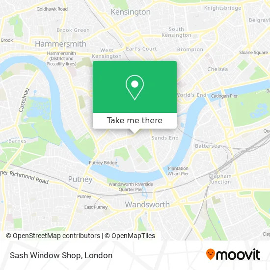 Sash Window Shop map