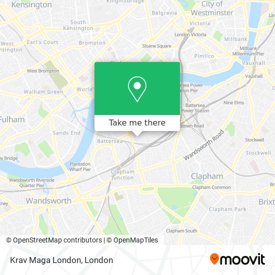 Krav Maga London map
