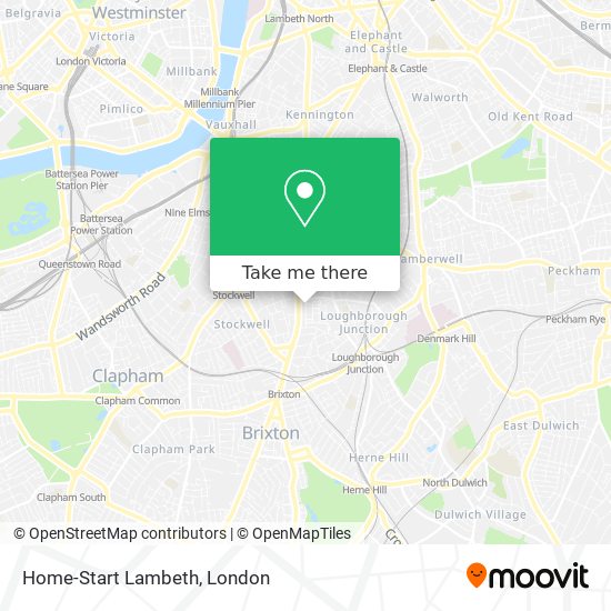 Home-Start Lambeth map