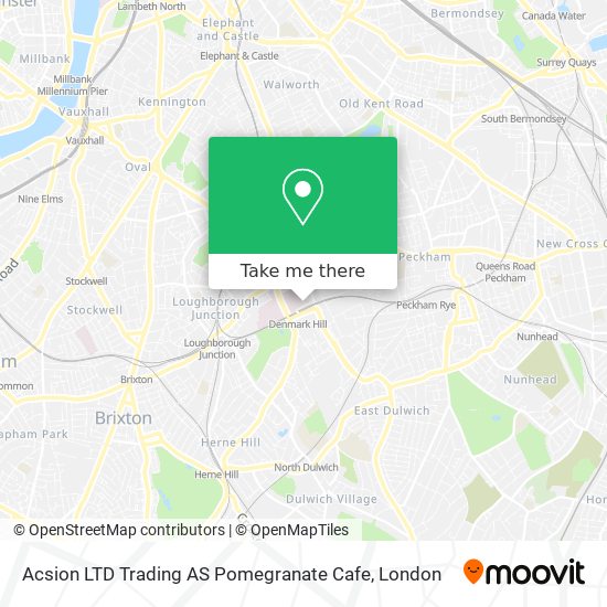 Acsion LTD Trading AS Pomegranate Cafe map