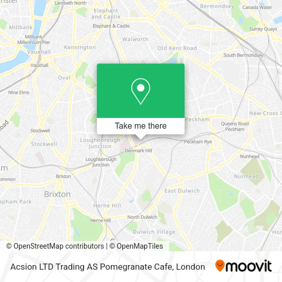 Acsion LTD Trading AS Pomegranate Cafe map