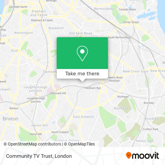 Community TV Trust map