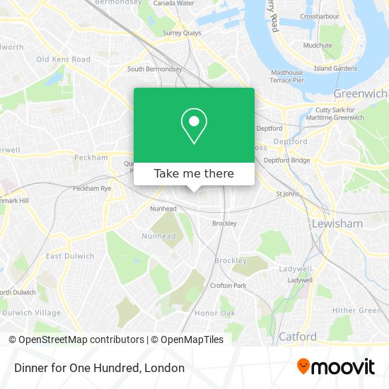 Dinner for One Hundred map