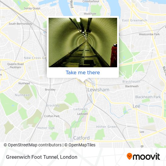 Greenwich Foot Tunnel map