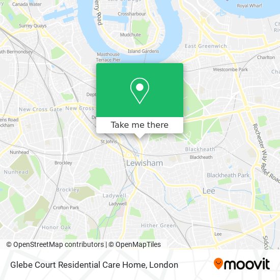 Glebe Court Residential Care Home map