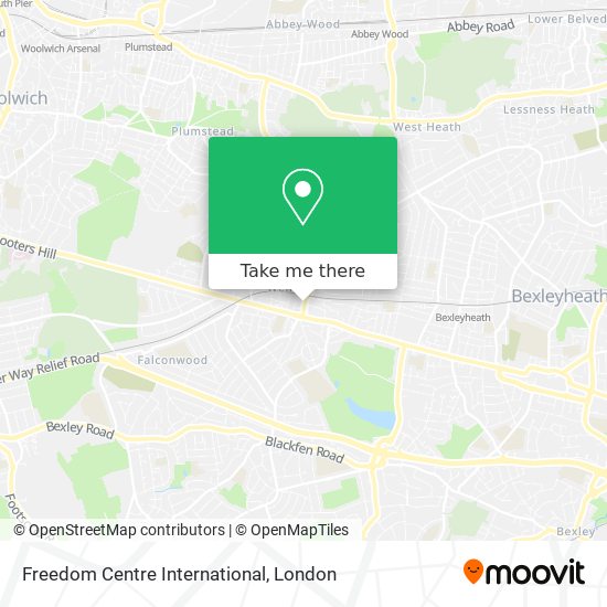 Freedom Centre International map