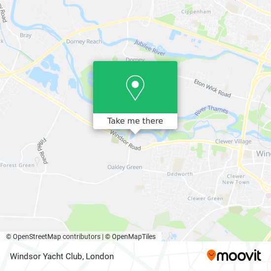 Windsor Yacht Club map