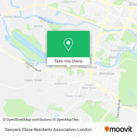 Sawyers Close Residents Association map