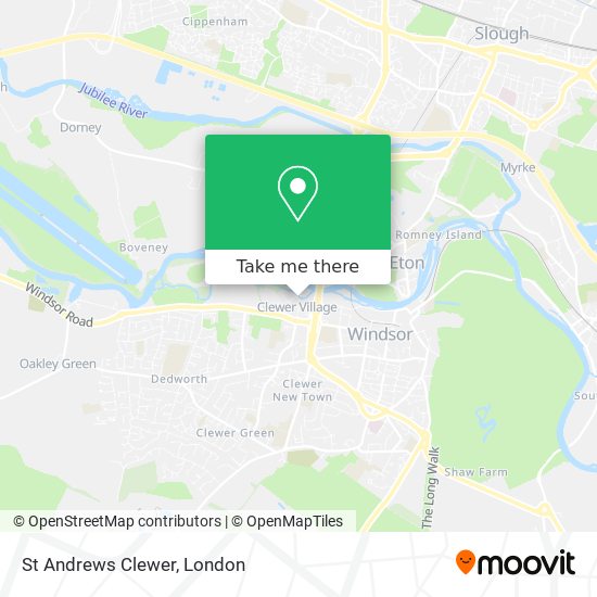 St Andrews Clewer map