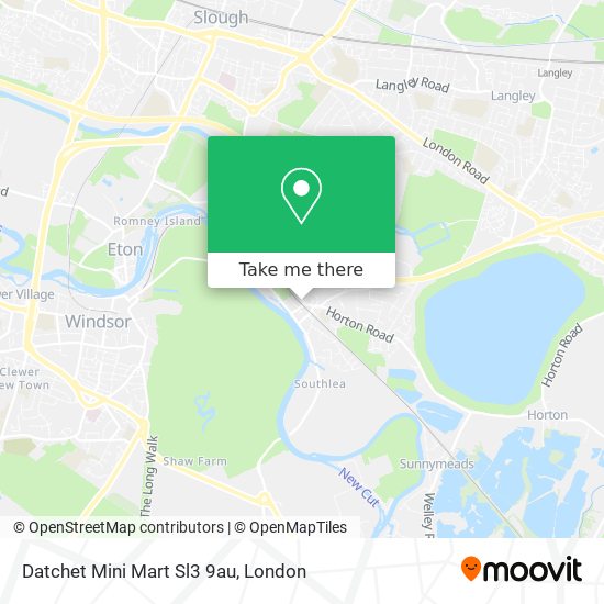 Datchet Mini Mart Sl3 9au map