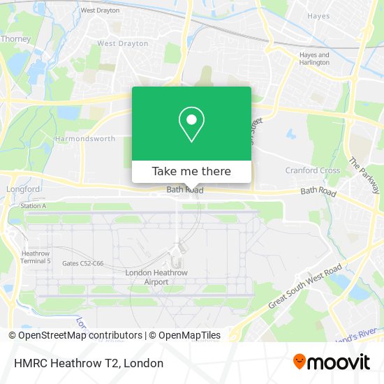 HMRC Heathrow T2 map