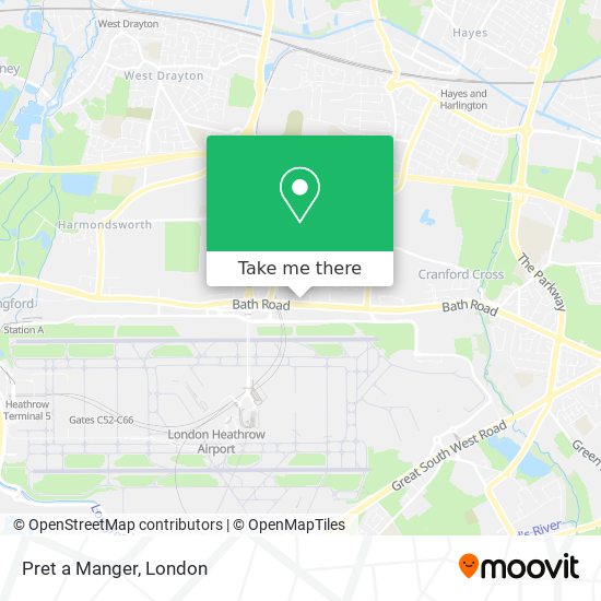 Pret a Manger map