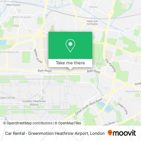 Car Rental - Greenmotion Heathrow Airport map