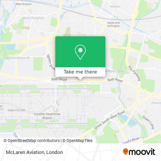McLaren Aviation map