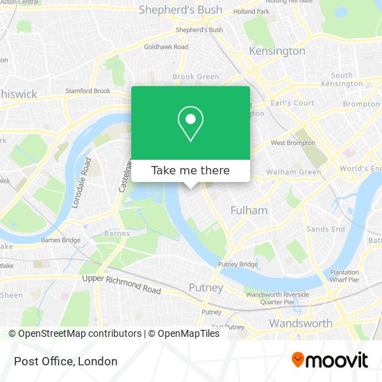 Post Office map