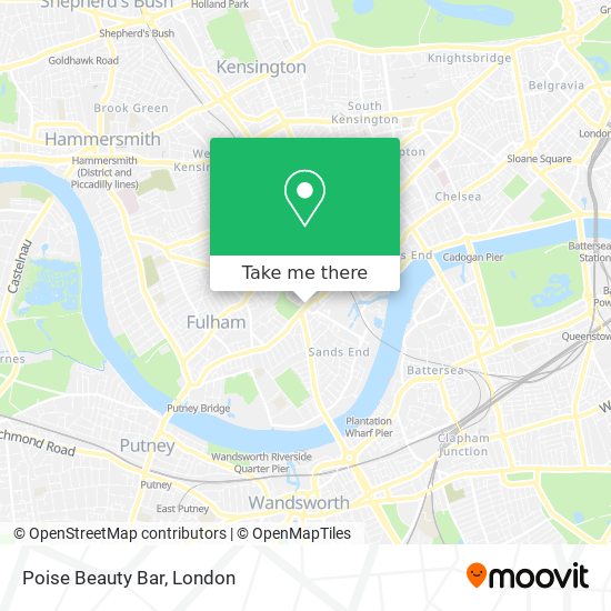 Poise Beauty Bar map