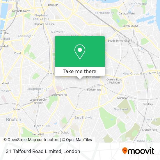 31 Talfourd Road Limited map