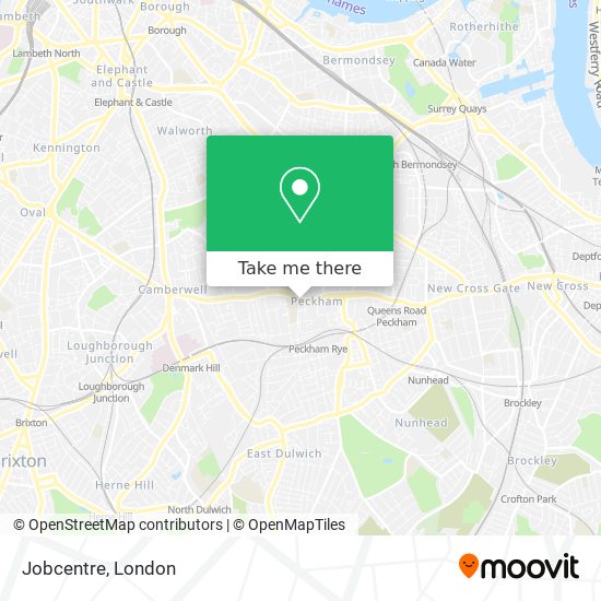 Jobcentre map