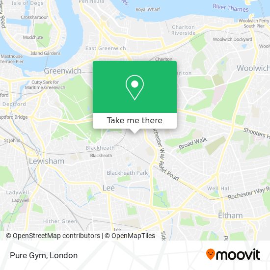 Pure Gym map
