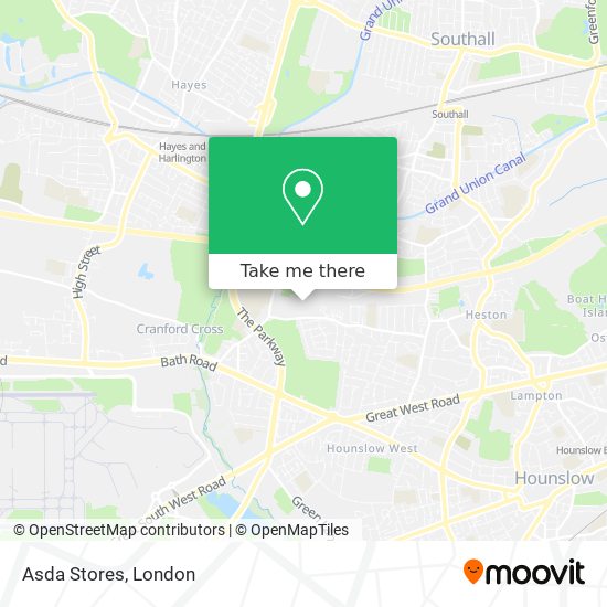 Asda Stores map