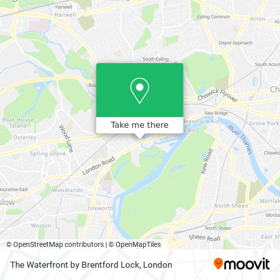 The Waterfront by Brentford Lock map