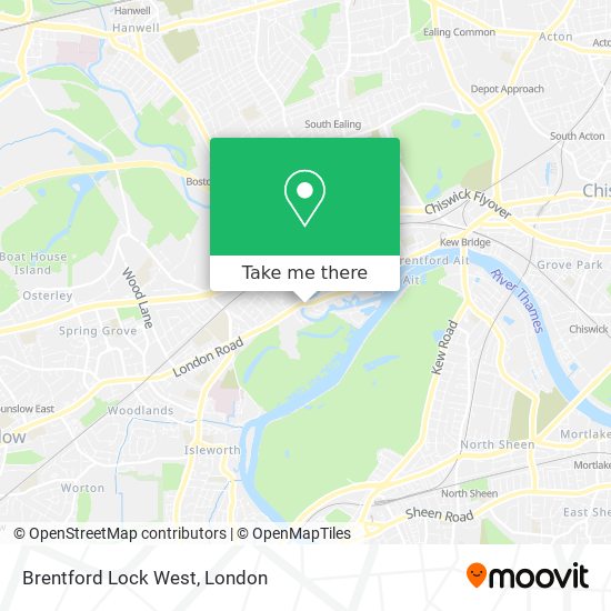 Brentford Lock West map